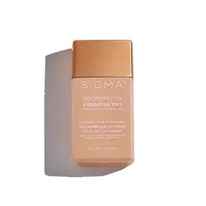 Sigma Beauty Women'S Skin Perfector Hydrating Tint, Tint 3, One Size - 33ml Liquid Hydrating Foundation, Buildable Lightweight Dewy Finish Coverage, Water & Sweat Resistant, Noncomedogenic Formula