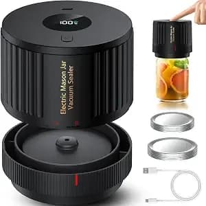 Love Moment Electric Mason Jar Vacuum Sealer Kit - For Wide Mouth And Regular Mouth Mason Jar