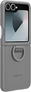Samsung Galaxy Official Silicone Case With Ring For Galaxy Z flip6, Grey