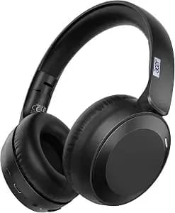 Acer Wireless Bluetooth Headphones, 70 Hours Playtime, Foldable Over-Ear Headphones With 40mm Drivers, Memory Foam Earpads, Multipoint Bluetooth 6.0 For Travel, Home, Office, Black - Memory Foam For Long Wear, 40mm Drivers For Clear, Bluetooth 6.0, Multip