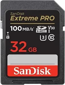 Sandisk 32gb Extreme Pro Sdxc Class 10 Uhs-I v30 Flash Memory Card