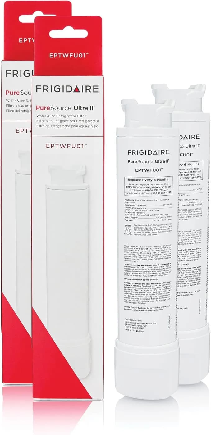 Frigidaire eptwfu01 Puresource Ultra® Ii Refrigerator Water Filter Replacement - Set Of 2