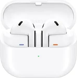 Samsung Galaxy Buds 3 Ai True Wireless Bluetooth Earbuds, Sound Optimization, Real-Time Interpreter, Noise Cancelling, Redesigned Fit, Touch Control, Latin American Version (White)