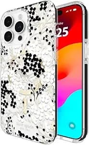 Kate Spade New York Iphone 15 Pro Max Case - Multi Floral Black And White