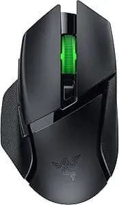 Razer Basilisk v3 X Hyperspeed Customizable Wireless Gaming Mouse, Black - Mechanical Switches Gen-2, 5g Advanced 18k Optical Sensor, Chroma Rgb, 9 Programmable Controls, 285 Hr Battery