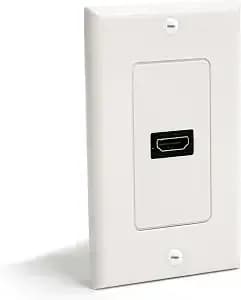 Startech.Com Single Outlet Female Hdmi Wall Plate White - Wall Mount Plate - White - Hdmiplate