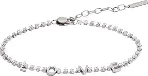 Alex And Ani “Love” Crystal Tennis Bracelet