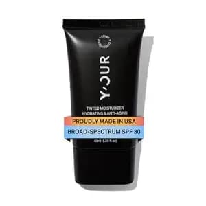Y'Our Tinted Moisturizer Spf 30: Anti-Aging Face Sunscreen & Hydrating Bb Cream. Sheer Buildable Color Correcting Coverage. Dewy, Oil-Free For Mature, Dry & Oily Skin, 1.35 Oz (Medium)