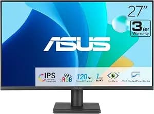 Asus va279hg 27 Inch 1080p 120hz Eye Care Gaming Monitor, Hdmi, Vga