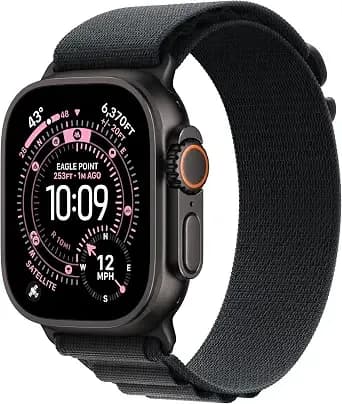 Apple Watch Ultra 3 [Gps + Cellular 49mm] Running & Multisport Smartwatch W/Rugged Titanium Case W/Black Alpine Loop - L. Satellite Communications, Advanced Health & Fitness Tracking