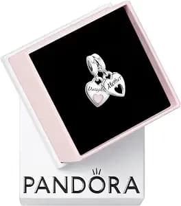 Pandora Double Heart Split Dangle Charm