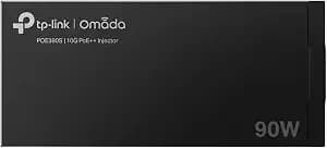 Omada 10g Poe++ Injector, Up To 90w, Ul Certified (poe380s) - Up To 100m(328ft), 802.3bt/At/Af Compliant, Durable Metal Casing, Wall Mountable