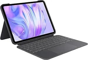 Logitech Combo Touch Ipad Pro 11 Inch m4 & m5 2024 2025 - Midnight Black - For m4 & m5 (2024 & 2025), Backlit Keys, Adjustable Kickstand, Comfortable Typing, Multi-Use Modes