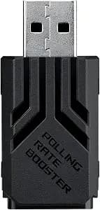 Asus Rog Polling Rate Booster – Usb 2.0 Type-A, 8000 Hz Polling Rate In Wireless/Wired, Ultra-Low Latency With Rog Speednova Technology, Plug-And-Play With Compatible Rog Mice & Keyboards - Black