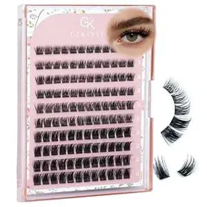 Gekinye Fairy Lash Clusters 8-16mm Wispy Eyelash Clusters C Curl Eyelash - 120pcs Diy Indiviual Lash, Natural Eyelash Cluster With Soft Thin Band