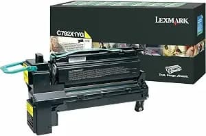 Lexmark c792x1yg Yellow Extra High Yield Return Program Print Cartridge Toner - High Volume Printing With 20000 Page Yield And Leak-Free Design For Lexmark c792 Series Printers