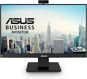 Asus be24eqk 24” Business Monitor With 1080p Full Hd Ips, Eye Care, Displayport Hdmi, Frameless, Built-In Adjustable 2mp Webcam, Mic Array, Stereo Speaker, Video Conference,Black