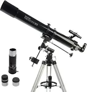 Celestron Powerseeker 80eq Refractor Telescope For Moon & Planet Viewing - Large 80mm Refractor, Bright Views Of The Best Celestial Objects, Smooth Equatorial Tracking, Stable Tripod, Easy To Use