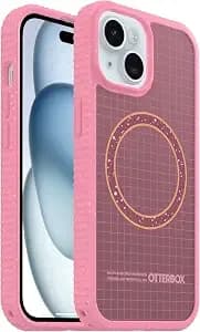 Otterbox Iphone 17e, Iphone 16e, Iphone 15, Iphone 14, & Iphone 13 (Only) - Sole Series Case - Xtra Hot (Pink) - Grippy Phone Case - Built-In Magnets - Raised Bumpers For Overall Protection