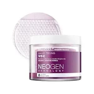 Dermalogy By Neogenlab Bio-Peel Gauze Peeling Wine - 2-In-1 Physical + Pha Exfoliating Pads With Red Wine & Resveratrol For Firmer, Smoother, Glowing Skin, Korean Skin Care 30 Count