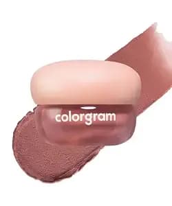 Colorgram Nude Blur Jam 02 Warm Almond - Pudding Pot Lip & Cheek Tint With Whipped Mousse Texture - Velvet Matte Finish, Featherlight Blur Tint - Multi-Use Korean Makeup