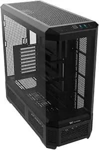 Thermaltake View 600 Tg; Full Tower; 420mm Radiator Support; 480mm Gpu Clearance; Hidden Connector Support; Rotatable Pcie Slots; 220mm Psu Clearance; Black; Ca-11h-00f1wn-00