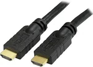 Startech 20ft Hdmi Cable, 4k 30hz, Male To Male, Black (hdmimm20hs) - 4k High Speed Hdmi Cable With Ethernet, Uhd Hdmi Cord, Hdmi 1.4 Video/Display Cable, 28awg, Hdcp 1.4, 10.2gbps Bandwidth