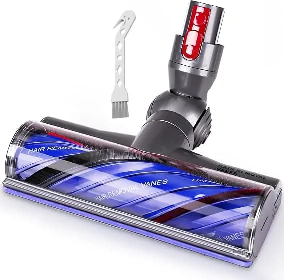 v8 v11 Anti-Tangle Replacement Head For Dy-Son v8 v11 v15 v10 Cyclone Vac - Cordless Vacuum Cleaner, Upgraded 43 Anti-Tangle Vanes Quick Release Roller Brush Motorhead Attachments For Hard Floors