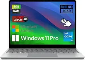 Microsoft Surface Laptop Go 2 12.4" Touchscreen Laptop Computer, Intel Quad-Core i5-1135g7 Notebook Pc, 16 Gb Ram, 256 Gb Ssd, Fingerprint Reader, Type-C, Webcam, Windows 11 Pro (Renewed)