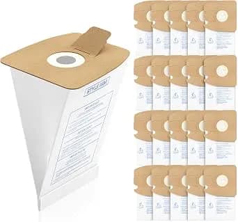 Style Mm Vacuum Bags For Eureka Mighty Mite 3670 3680 Canister Vacuums - Replaces Part # 60295, 60295a, 60295b 60295c, 60296 & 60297a Series Canister Vacuums, 20 Pack