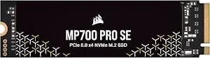 Corsair mp700 Pro Se 4tb M.2 Pcie gen5 x4 Nvme 2.0 Ssd – M.2 2280 – Up To 14,000mb/Sec Sequential Read – High-Density Tlc Nand – Black
