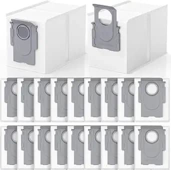 20 Pack Qrevo Dust Bags For Roborock Qrevo S Pro, Qv 35a, Qrevo s5v - And For Saros 10/10r, z70, Curv/Curvx, Q Revo S/Pro/Plus/Maxv/Edge/ s5x/ s5a, s8 Maxv/Max Ultra Robot Vacuum Cleaner