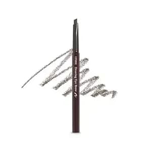 Etude Drawing Eye Brow #2 Grey Brown - Long Lasting Eyebrow Pencil For Soft Textured Natural Daily Look Eyebrow Makeup