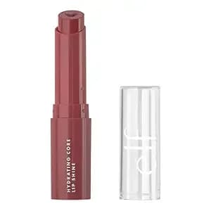 E.L.F. Hydrating Core Lip Shine With Shea Butter & Vitamin E, Tinted Lip Balm For A Smooth, Glossy Finish & Long-Lasting Moisture, Happy Dusty Rose
