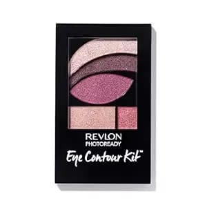 Revlon Photoready Eye Contour Kit, Eyeshadow Palette With 5 Wet/Dry Shades & Double-Ended Brush Applicator, Romaticism (540), 0.1oz