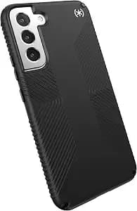 Speck Products presidio2 Grip Samsung Galaxy s22+ Case, Black/Black/White