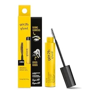 got2b Glued Brow Gel & Edge Control, Strong Hold, Clear, 0.54 Fl Oz