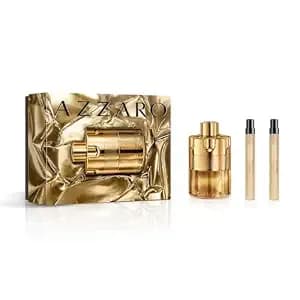 Azzaro Forever Wanted Elixir - Mens Cologne Set - 3-Piece Cologne Set ($220 Value) - Raspberry, Cardamom & Leather Accord - Full 3.33 Fl Oz & 2 Travel 0.3 Fl Oz