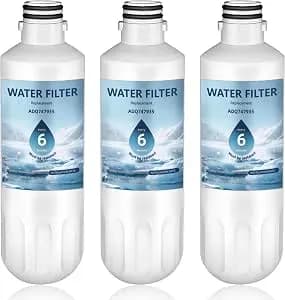 lt1000p adq747935 Water Filter 6-Month Replacement For Lg lt1000p/Pc/Pcs Thinq Water Filter agf80300704,lrfs28xbs,lrflc2706s,lrmxs2806s,lmxs28626s,lfxs26973s,lfxc22526s,3 Combo Set