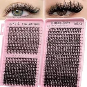Wispy Lash Clusters Kit 800pcs Lash Extension Kit Eyelash Clusters 30d&40d&50d Natural Lashes Clusters 8-18mm Diy Individual Lashes Cluster