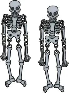 Halloween Glow-In-The-Dark Skeleton Earrings