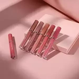 6 Pack Red Matte Liquid Lipstick Sets Moisturizing - Long Lasting Waterproof Beauty Matte Liquid Stick Sets, Natural, Moisturizing