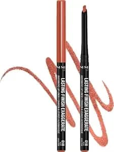 Rimmel Lasting Finish Exaggerate Automatic Lip Liner - Rich, Smooth Formula, Long Lasting - 018 Rose Addiction, .01oz