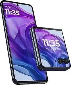 Motorola Moto Razr+ 2024, 256gb + 12gb Ram, Midnight Blue - Unlocked (Renewed)