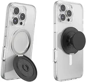 Popsockets Kick-Out Grip For Magsafe, Adjustable Kickstand For Portrait Or Landscape, Magnetic Stand - Black