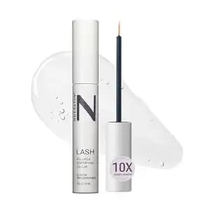 Nulastin Follicle Fortifying Lash Serum - Clinically Tested Eyelash Enhancing Serum - Nourishes & Repairs To Promote Longer-Looking Lashes - Enriched With Hair-Strengthening Ingredients (0.1 Fl Oz) - Nourishes & Repairs, Boosts Look Of Length & Fullness