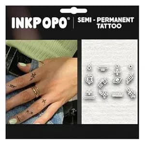 3 Sheets Temporary Tattoos For Adults - 7-15 Days Long Lasting, Waterproof, Sweatproof & Rub-Proof, Ultra Realistic, No Reflection, No Adhesive, No Residue, Finger Series 126