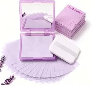 Oil Blotting Paper For Face, 500 Sheets Mirror And 4 Stickers For Oily Skin