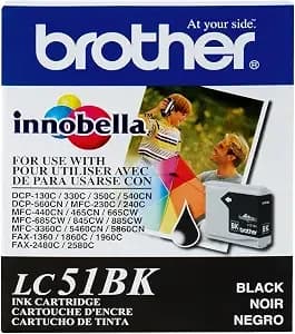 Brother Innobella lc51bk -Ink Cartridge, 500 Page Yield, Black