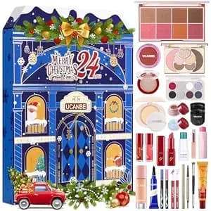 Ucanbe Luxury Makeup Advent Calendar 2026, 24 Days Christmas Makeup Gift Set For Women & Teen Girls, 2026 Xmas Beauty & Cosmetic Countdown Calendar Holiday Surprise Limited-Edition Make Up Gifts Kit